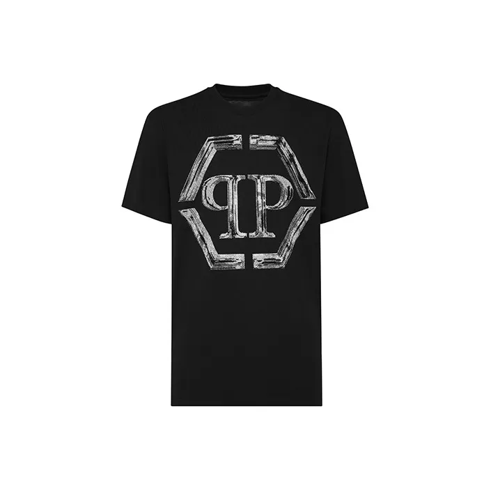 PHILIPP PLEIN Ss Strass Hexagon T shirt-0