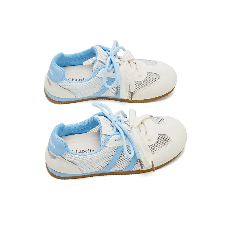 La Chapelle Abrasion Resistant Rebound Low Top Casual Shoes Women's Blue-3