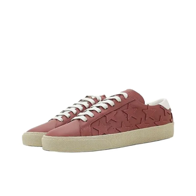 SAINT LAURENT Low Top Skateboard Shoes Women's Pink-2