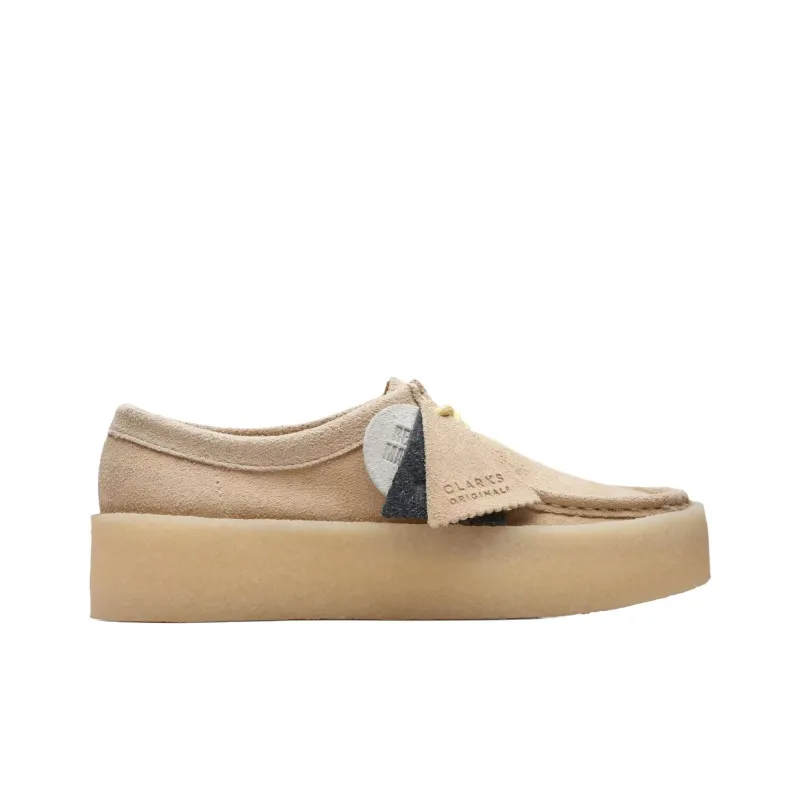 Clarks Wallabee Cup Low Top Casual Shoes Women's Light Umber-1