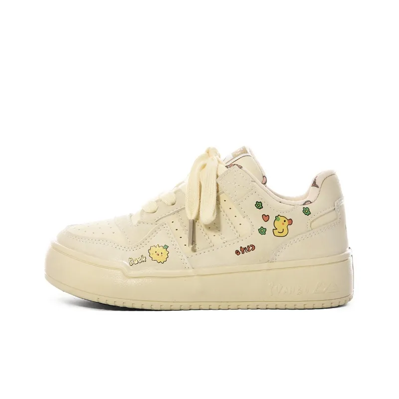 The New Age Family Low Top Skateboard Shoes Women's Yellow-0