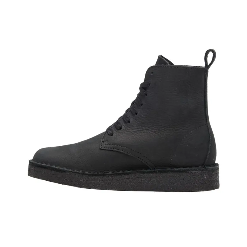Clarks Originals Desert Coal Hi Black Nubuck Women's-0