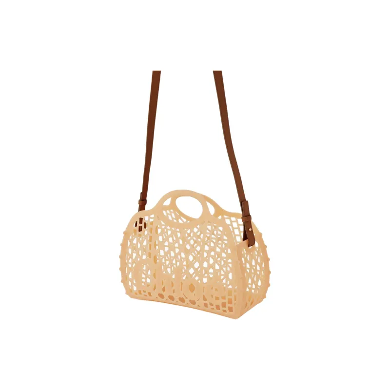 Chloe TPU Tote Bag, Shopping Bag, Shoulder Bag, Handbag Women's Beige-1