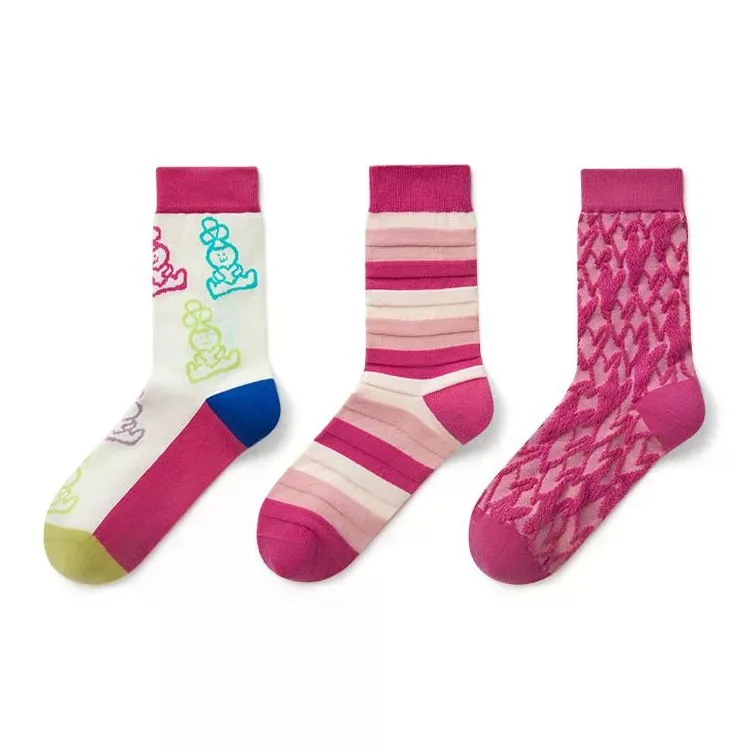 YOUKESHU Mid Calf Socks Unisex Combo Set-2