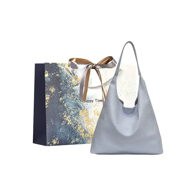 Iman's House PU Handheld Underarm Shoulder Bag Women's Black/Blue/Yellow/White-5