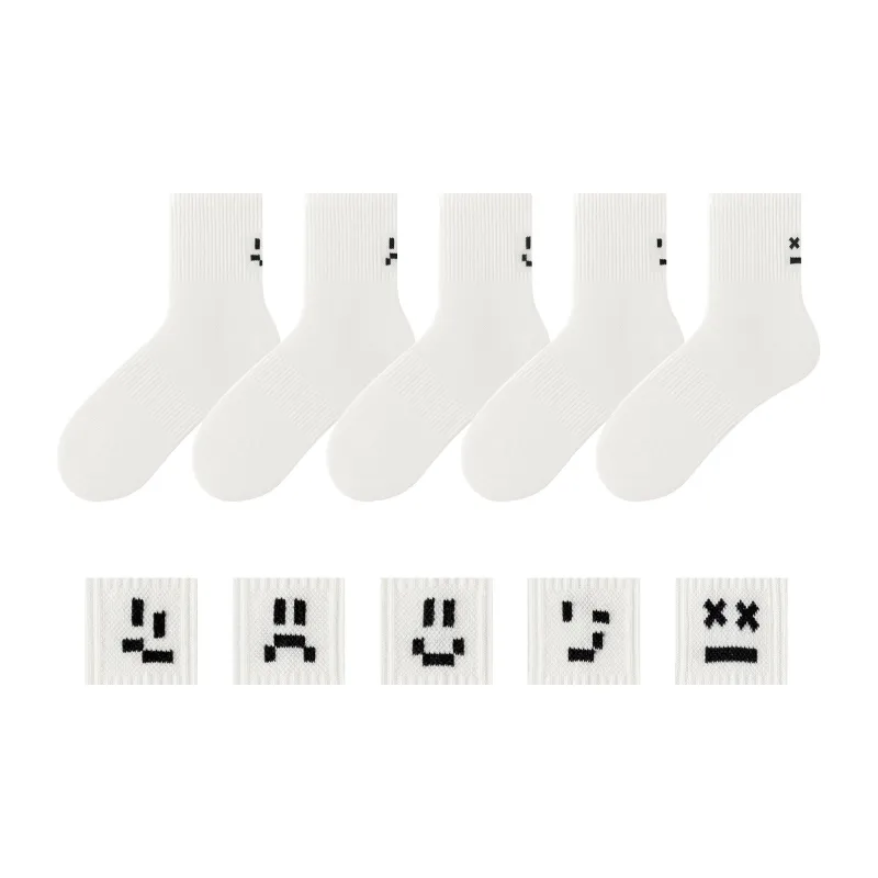 Caramella Mid Calf Socks Unisex 5 Pack-1