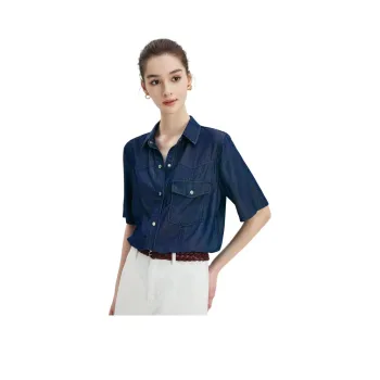 NAVIGARE Shirts Women's Dark Pearl Royal Blue