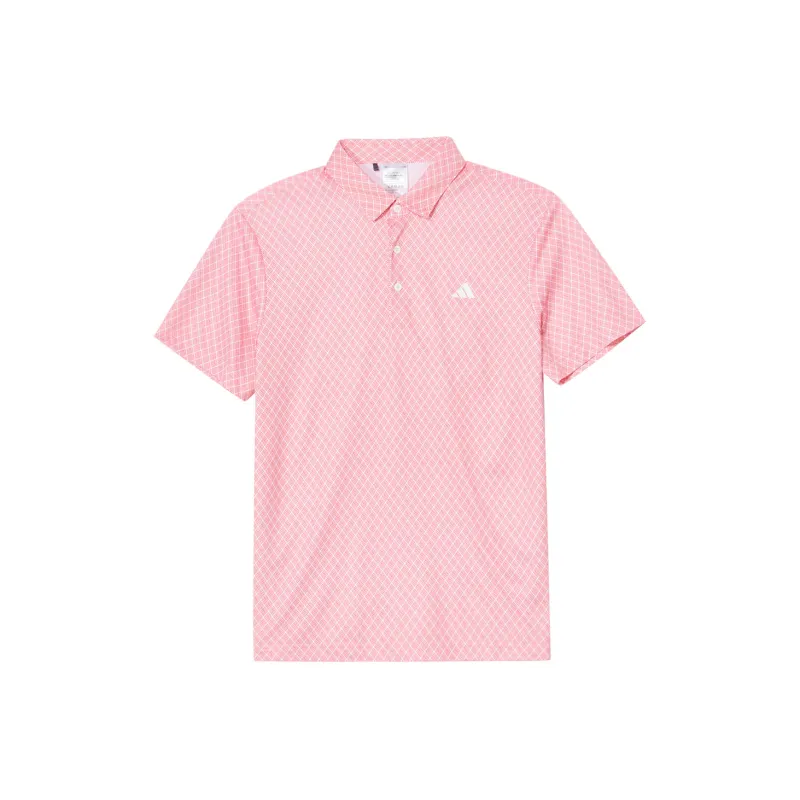 Adidas Polo Shirts Men Pink-0
