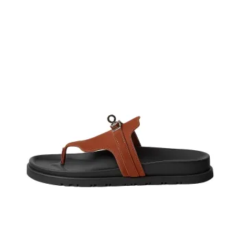 HERMES Empire Slip Resistant Flip Flops Women's Brown