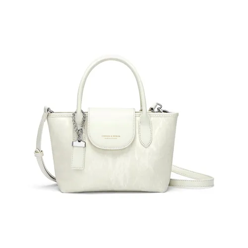 CNOLES Cow Leather One Shoulder Handbags Women's Ecru