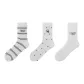 Letter Stripes+Puppy Polka Dot+Letter White[3 Pack]