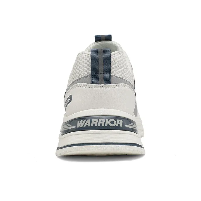 Warrior Abrasion Resistant, Lightweight, And Breathable Low Top Casual Shoes Men's Beige Blue-3