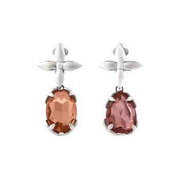 LOUIS VUITTON Metal Earrings Women's Silver