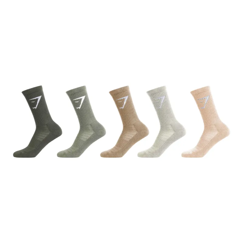 GYMSHARK Running Socks Unisex 5 Pack Multicolor-0