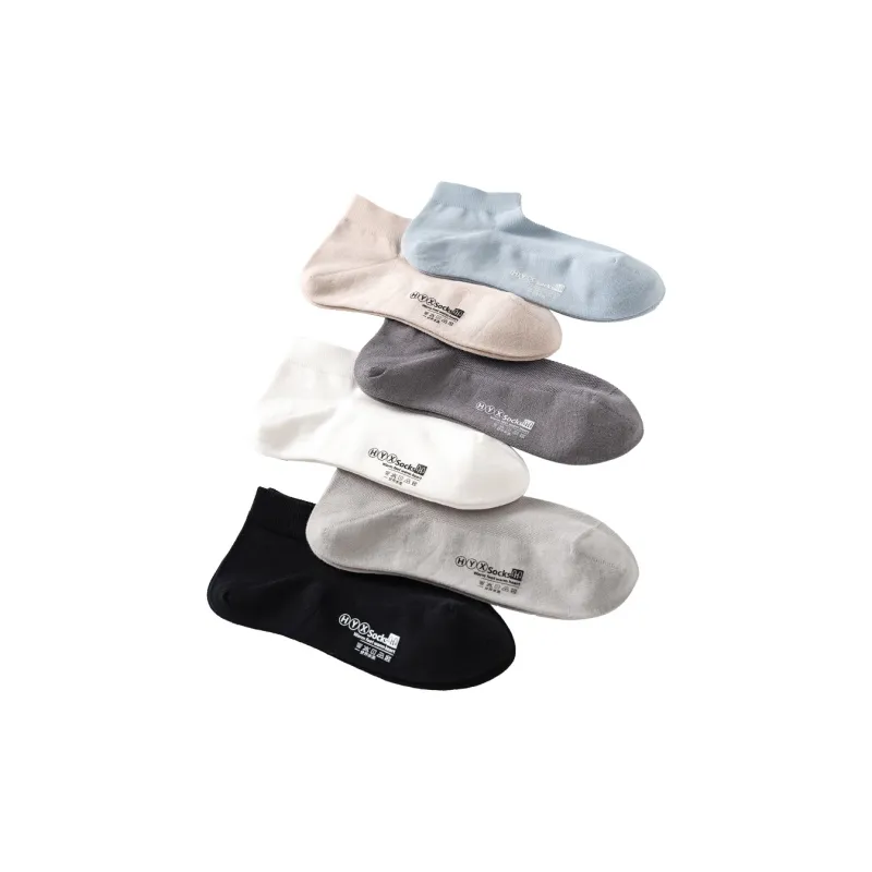 H YXIANG Ankle Socks Men's 6 Pack-0