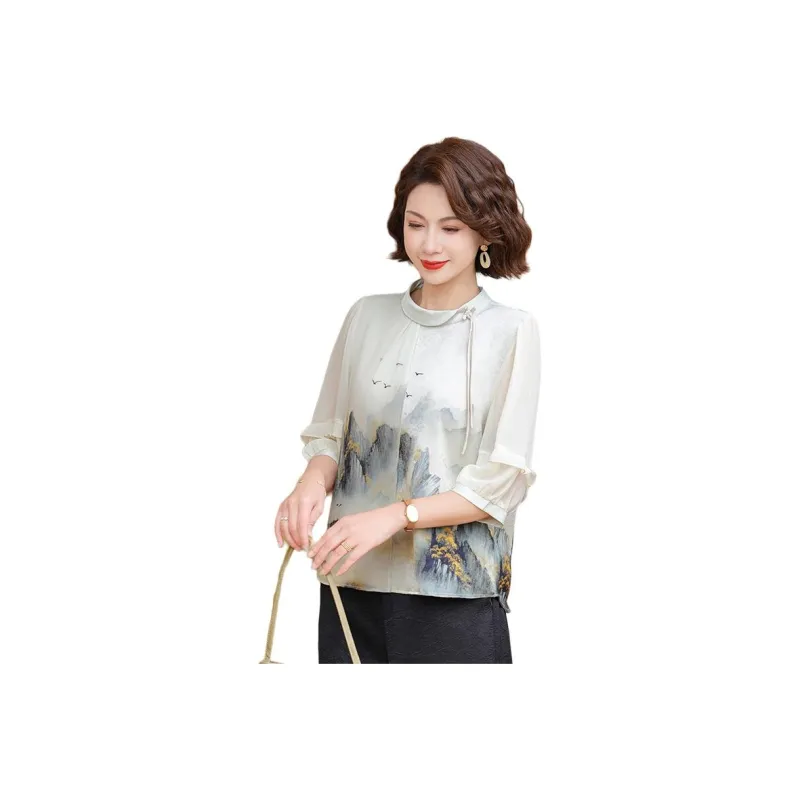 PIERRE CARDIN Chiffon Shirt Women's-5