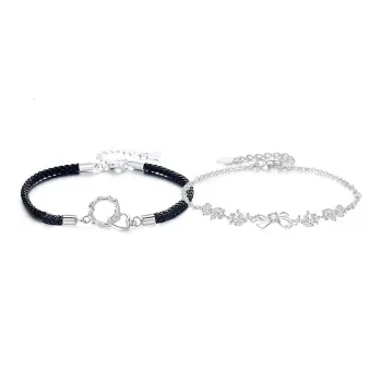 JOYDINNY Alloy Rope Bracelets Unisex