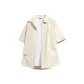 [Ice Silk Cooling Sun Protection]Apricot (B Dazzling Color Bear Chest Logo)