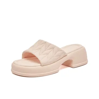 DAPHNE PU Polyurethane Slip Resistant Slide Slippers Women's Pink