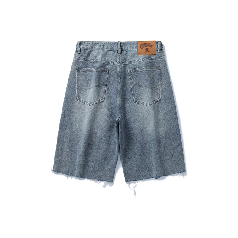 SANTASTIC Denim Shorts Men Blue-1