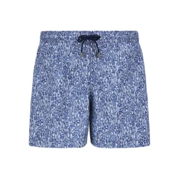 Canali Printed Swim Shorts