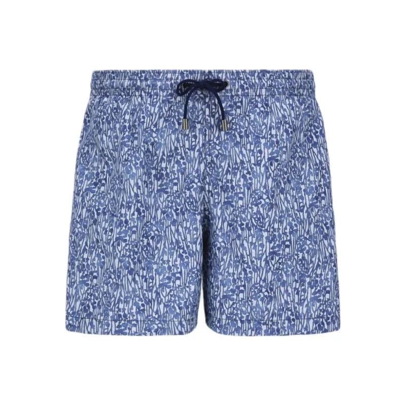 Canali Printed Swim Shorts-0