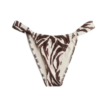 H&M Swimming Shorts Women's Light Beige/Zebra Print