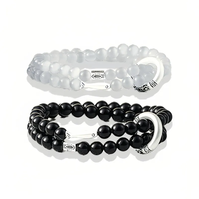 Kelanxi Obsidian Bracelets Unisex-0