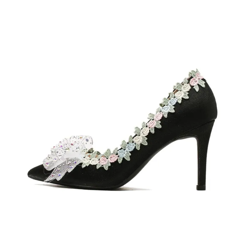 Than Than Me Slim Heel High Heels Women's-0