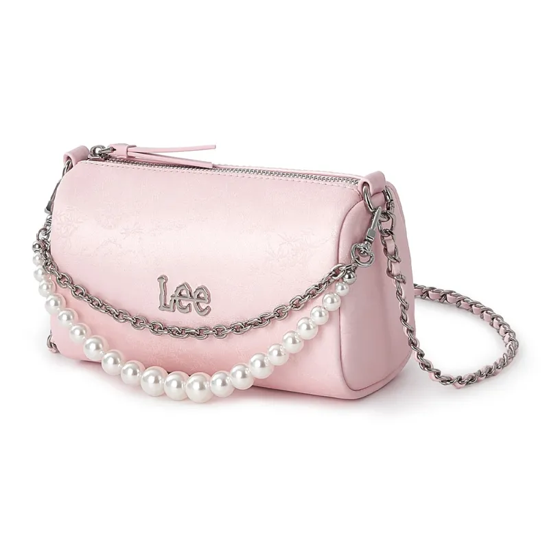 Lee PU Shoulder Bag Regular Women's Pink/Silver-5