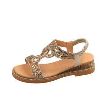 Safiya Beach Sandals Women's Shimmering Gold