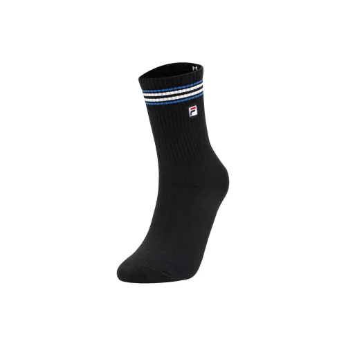 FILA FUSION Knee High Socks Men's 1 Pack Jet Black BK