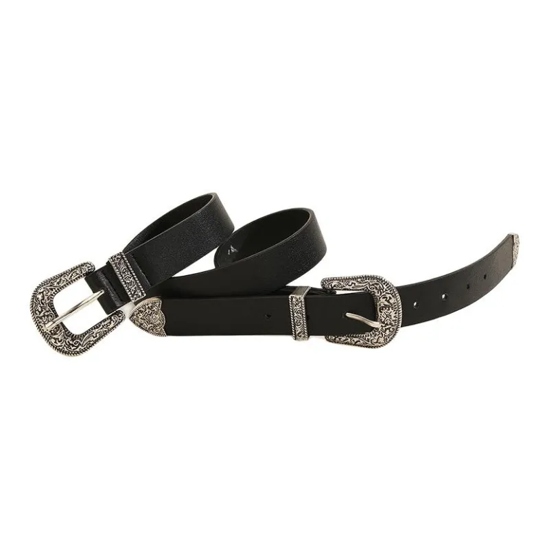 JEANSWEST PU Leather Belts Unisex 2.3CM-2