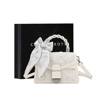 Carit&Koty PU Shoulder Bag, Crossbody Bag, Handbag Regular Women's Ecru