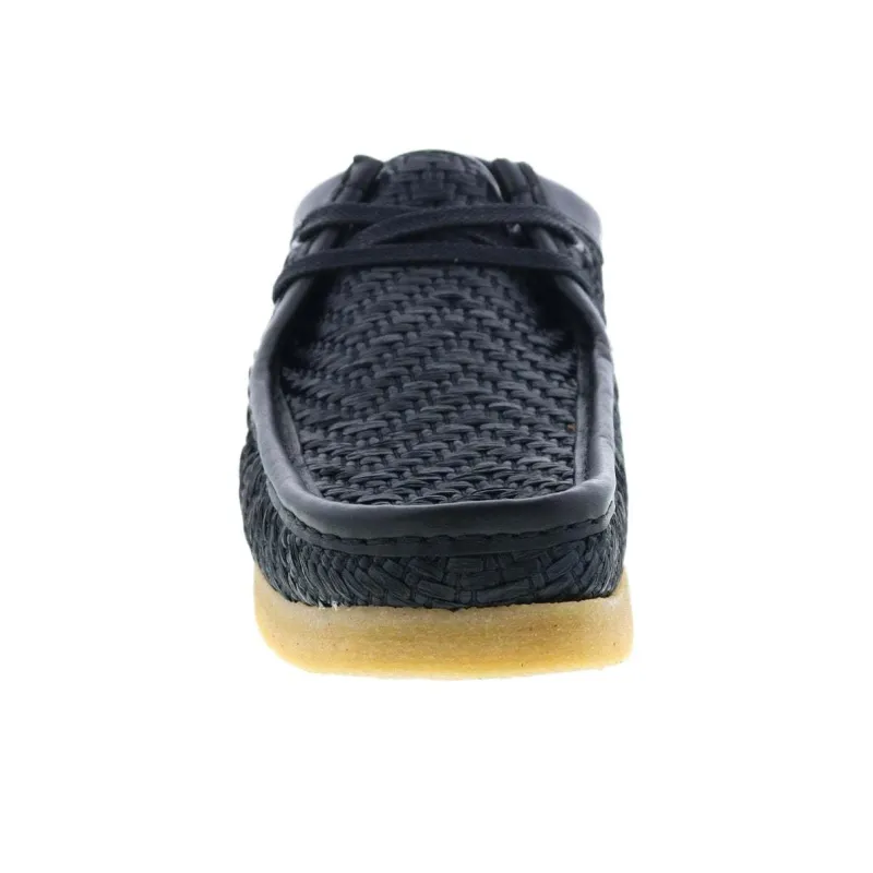Clarks Originals Wallabee Boot Black Raffia-5