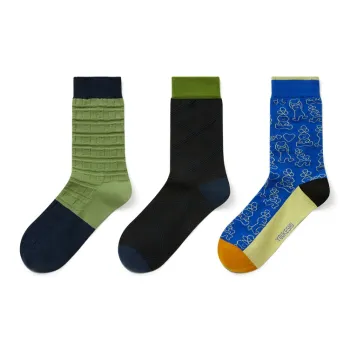 YOUKESHU Mid Calf Socks Unisex Combo Set