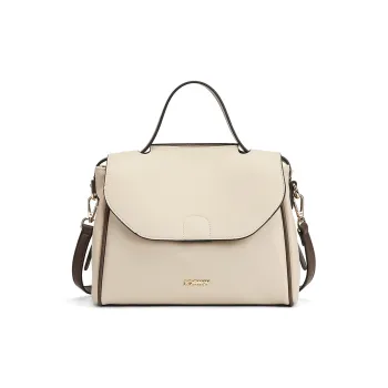 JOSINY PU Crossbody One Shoulder Handbag Women's Ecru/Elephant Gray
