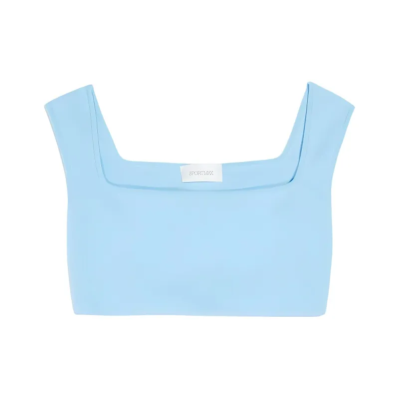 SportMax Square Neck Sleeveless Top-0
