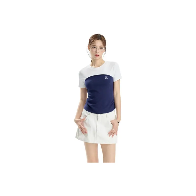 INSLIISA T Shirts Women's White-0