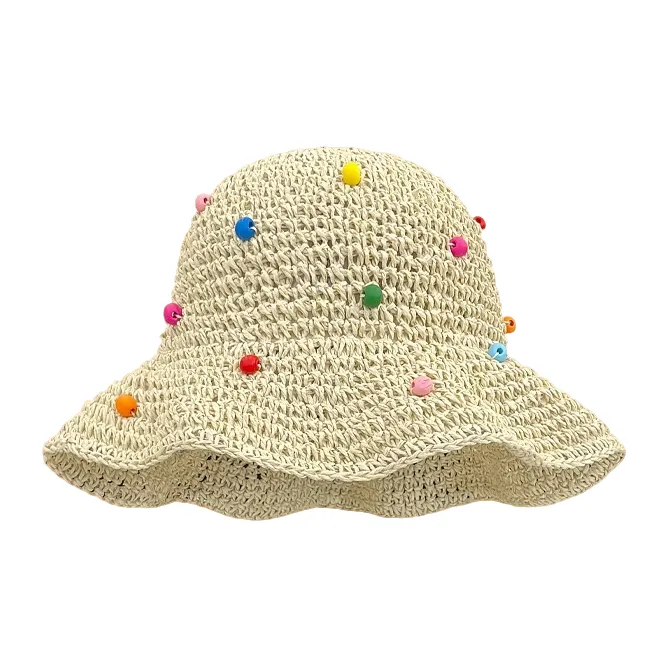 MITHAOL KUSC Straw Woven Sun Protection Hats Women's-5