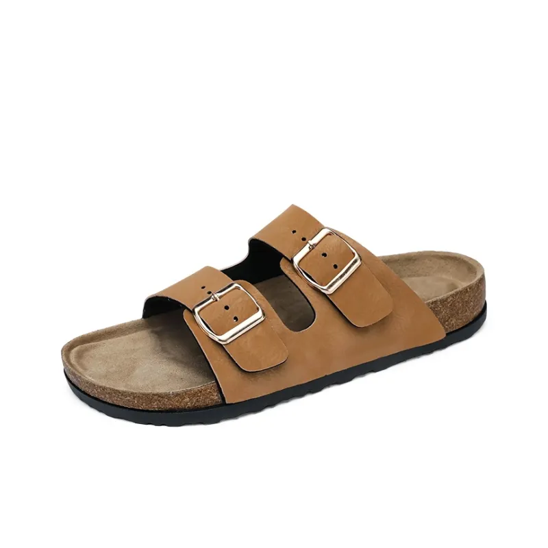 BOREE Slide Slippers Unisex Brown-1