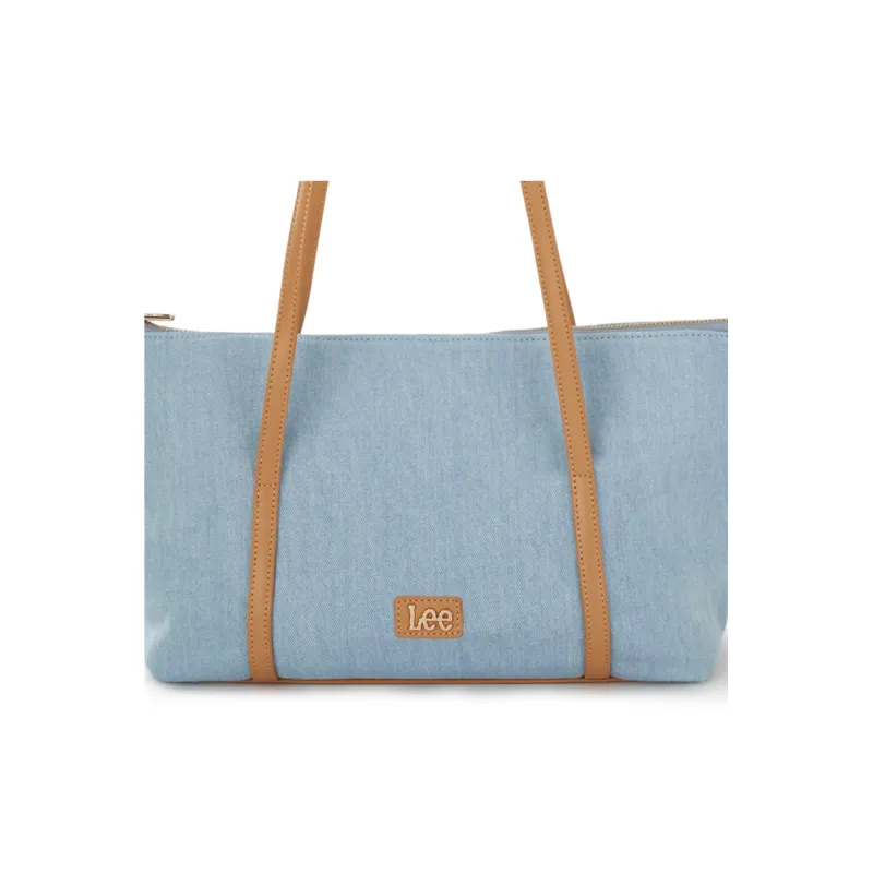 Lee Fabric Tote Bag, Shopping Bag, Shoulder Bag Regular Women's Light Blue-5