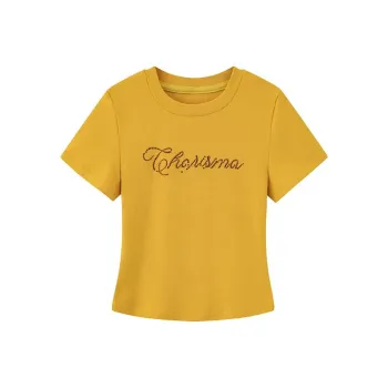 7 SEVFUN T Shirts Women's Yellow