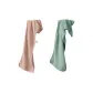 [2 Pack]Flannel Sports Towel (Gray+Green)