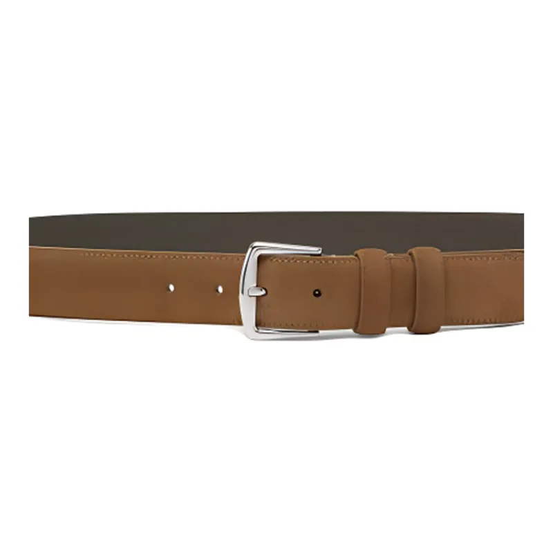 Loro Piana Suede Leather Belts Men's Brown -1