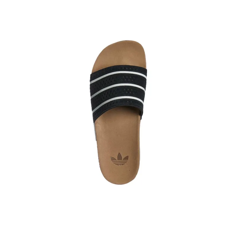 Adidas Adilette Slides Core Black Core White Gum-3