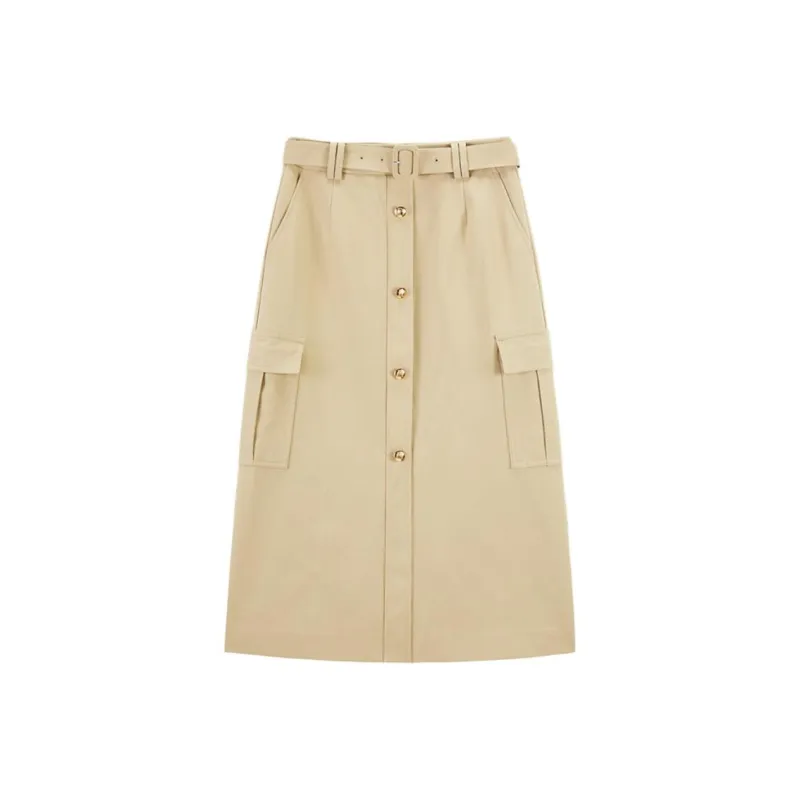 PEACEBIRD Casual Long Skirt Women's-2