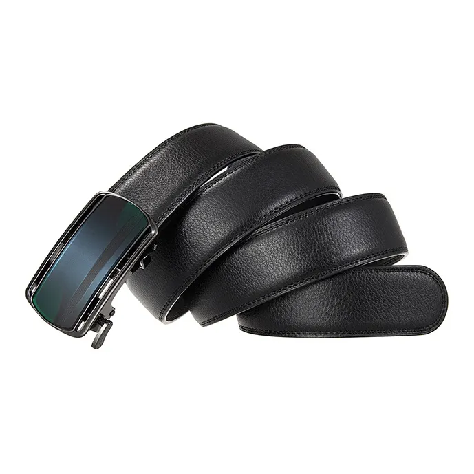 YUZHAOLIN Cow Split Leather Belts Men's Width 3.5CM-4