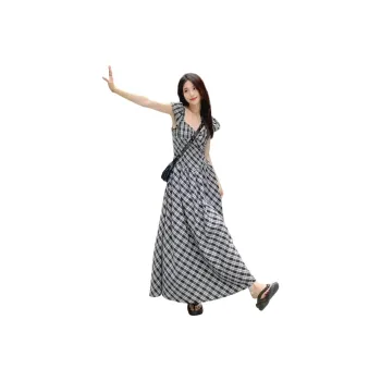 XIANSINIAO Short Sleeved Dress Women's