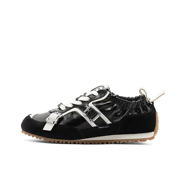 SUGARSU Slip Resistant, Abrasion Resistant, Lightweight Low Top Casual Shoes Women's Black-0